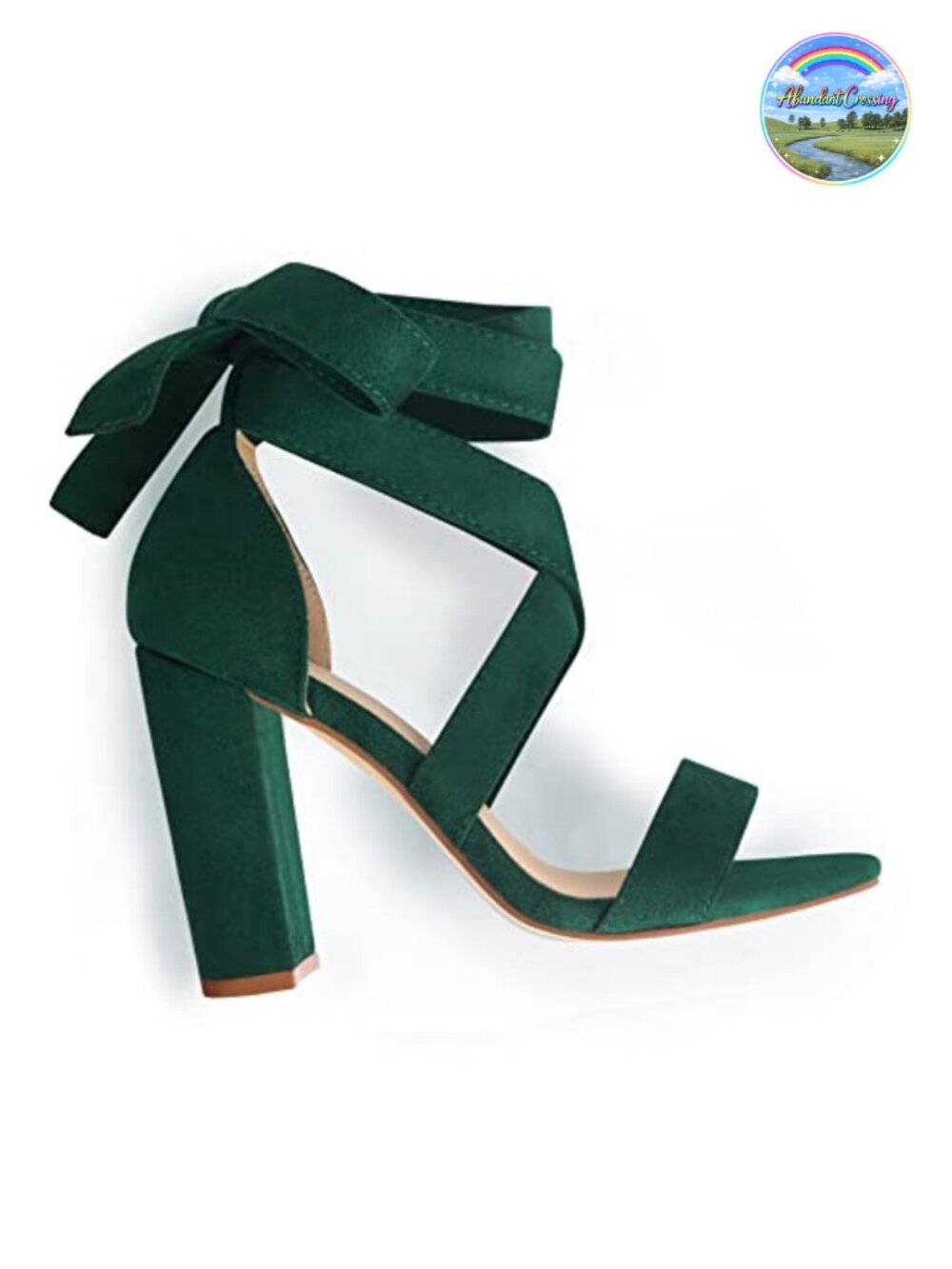 Strappy Chunky Block Heel Sandals Lace Up Heeled Sandals